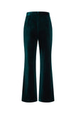 Dark Green Peak Lapela 2-Piece Velvet Double Breasted Mulheres Prom Suits