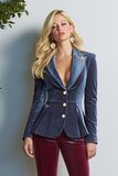 Azul Vermelho Pico Lapela 2 Peças Single Breasted Prom Suits