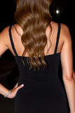 Bodycon Knee-Length vestido de cocktail preto