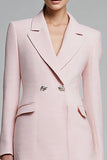 Rosa Notched Lapela Pencil Short Blazer Dress
