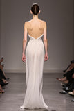 Querida bainha elegante marfim Ruched longo vestido de noite
