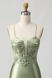 Sálvia Verde Bodycon Lantejoulas Curto/Mini Vestidos Cocktail
