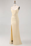 Daffodil Esparguete Alças Cetim Bainha Vestido Madrinha