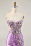 Cinzento Verde Bodycon Strapless Homecoming Dress com Sequins