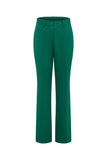 2-Piece verde escuro duplo peito pico lapel Prom ternos com mangas flare