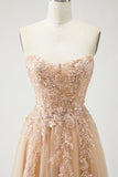 Um vestido de baile de finalistas longo, roxo amovível, sem alças, com mangas e mangas amovíveis, com abertura