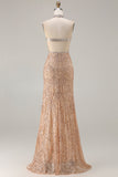 Vestido de baile de finalista longo com abertura preta com lantejoulas, sereia preta brilhante com lantejoulas