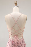 Blush Sereia Corset Appliqued Long Prom Dress with Beading
