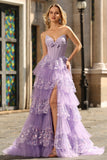 Vestido de baile de finalistas verde Linha A Linha A, Vestido Longo, Longo com Folhos e Lantejoulas