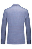 Lapela Notched Azul 3 Peças Ternos Formais Masculinos