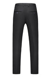 Preto Peaked Lapela 3 Peças Cetim Masculino Prom Suits