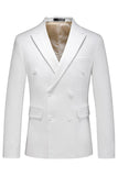 Preto Peaked Lapela 3 Peças Cetim Masculino Prom Suits