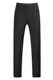Azul e Preto Notched Lapela Jacquard 2 Peças Homens Prom Suits