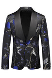 Xaile roxo lapela Jacquard 3 peças homens ternos de baile