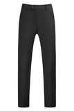 Xaile roxo lapela Jacquard 3 peças homens ternos de baile