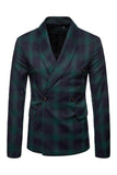 Navy Shawl Lapela Striped Men's Prom Blazer