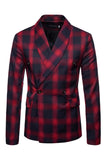 Navy Shawl Lapela Striped Men's Prom Blazer