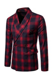 Navy Shawl Lapela Striped Men's Prom Blazer