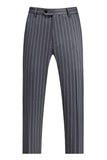 Blue Peak Lapel listrado 2 peças homens ternos