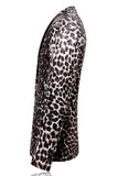 Leopard Peak Lapel 2 peças ternos de baile de formatura masculino