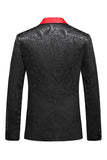 Xale Preto Lapela Um Botão 2 Peças Homens Prom Suits
