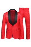 Xale Preto Lapela Um Botão 2 Peças Homens Prom Suits