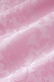 Pink Print Pico Lapela 3-Piece Homens Prom Suits