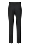 Xale Preto Lapela Um Botão 3-Piece Homens Ternos