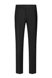 Xale Preto Lapela Um Botão 3-Piece Homens Ternos