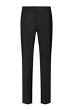 Xale Preto Lapela Um Botão 3-Piece Homens Ternos