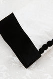 Xale Preto Lapela Um Botão 3-Piece Homens Ternos