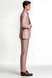 Blush Notched Lapel 2 Peças Homens Prom Ternos
