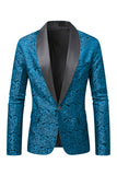 Vermelho Escuro Jacquard Xale Lapela Masculino Prom Blazer
