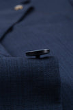 3 Peças Notched Lapela Um Botão Homens Fatos da Marinha