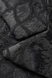 Preto Textura Pico Lapela 2 Peças Prom Suits