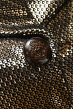 Golden Metallic Xaile Lapela Masculino Prom Blazer