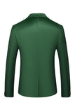 Green Peak Lapela Singel Peito Masculino Prom Blazer