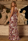 Fúcsia Florla Mermaid Sweetheart Vestido de Baile Longo, grande tamanho, com fenda