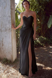 Strapless bainha branca Ruched ensaio vestido de jantar