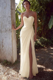 Strapless bainha branca Ruched ensaio vestido de jantar