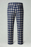 Castanho Cinzento 2 Peças Notched Lapel Grid Fatos de Baile de Formatura Masculino com Bolsos