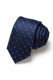 Gravata Formal Azul-Marinho Masculino Micro-Padrão