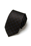 Gravata Formal Azul-Marinho Masculino Micro-Padrão