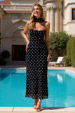 Vestido floral longo conversível sem alças Sage Swear com serpentina