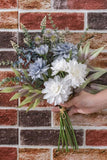 Flores de Casamento Branco Azul