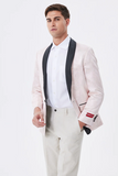 Light Pink Xaile Lapela Blazer Masculino