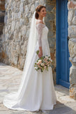 Marfim: Vestido de Noiva Boémio com Cauda Sweep Sweep com Racha em Marfim