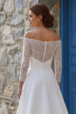 Marfim: Vestido de Noiva Boémio com Cauda Sweep Sweep com Racha em Marfim