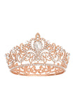Tiara de Coroa Dourada do Concurso da Rainha do Baile de Cristal