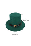 Casaco de Smoking Retro Verde Shamrock Slim Fit com Chapéu